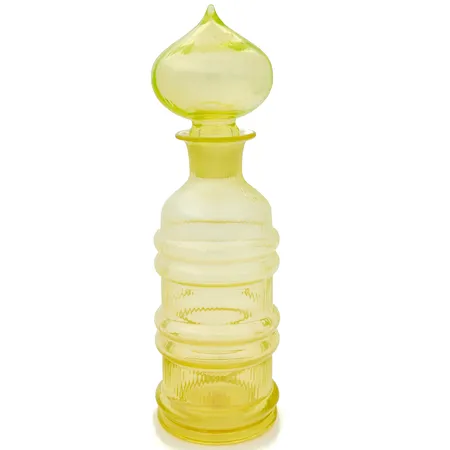 Karahvi, "Sulttaani" Nanny Still, korkeus 21-30cm, keltainen, Riihimäen Lasi Oy 1960-luku