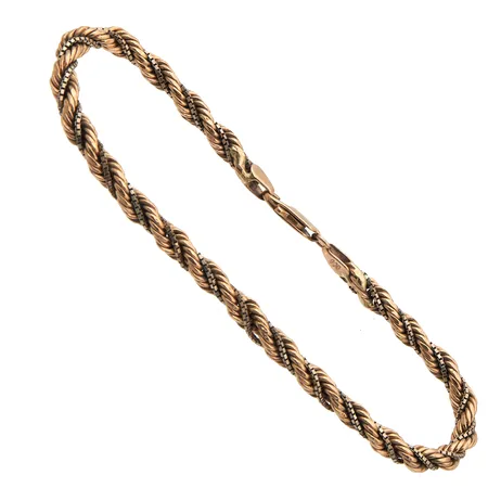 Cordell-ranneketju, pituus 205mm, 585 valko- ja keltakulta,  Paino: 6,9 g