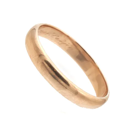 Sileä sormus, kaiverrettu, koko 21, 585,  Paino: 4,1 g