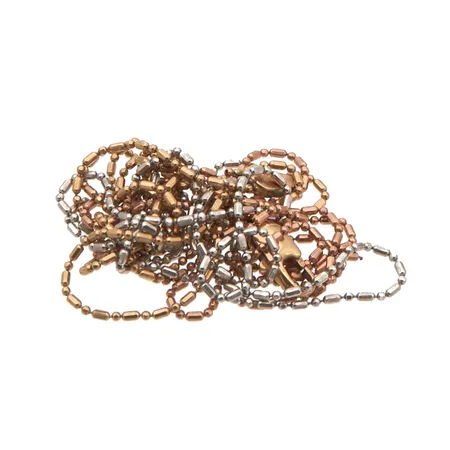 Viallinen kaulakoru, 585 puna- kelta- ja valkokultaa,  Paino: 4,9 g