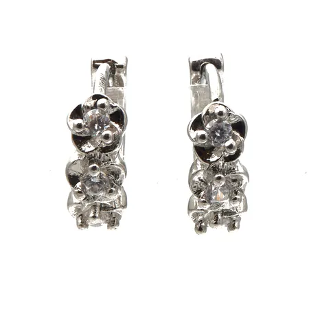 Kivikorvakorut, korkeus 11mm, 925br,  Paino: 2,5 g