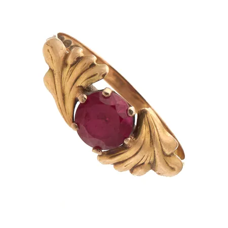 Kivisormus, koko 17¼, 585br,  Paino: 1,5 g