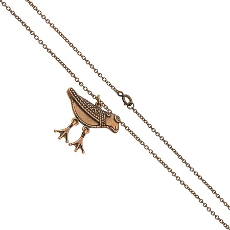 Kaulakoru, Hattulan lintu, Kalevala Koru, pituus61.5cm, riipuksen korkeus 37mm, pronssia, 