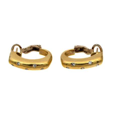 Timanttikorvakorut 10xn.0.02ct, korkeus 22mm, 750br, Paino: 12,9 g