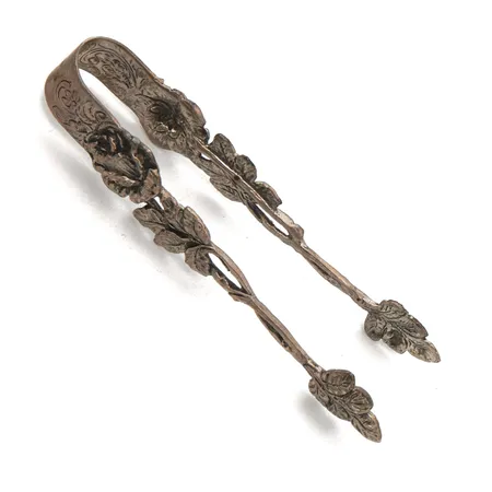 Sokeripihdit, pituus 82mm, hopeaa,  Paino: 13,1 g