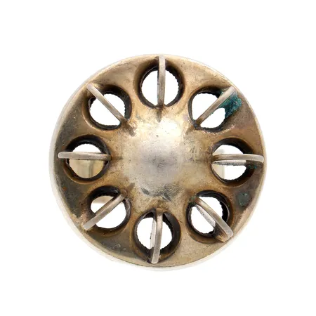 Sormus E. Granit & Co, koko 17½, koko muunneltavissa, rungossa vääntymää, valmistettu Helsingissä 1968, 925, Paino: 7,6 g