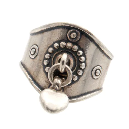 Sydänsormus Kalevala, koko 17, vuodelta 1995, 925, Paino: 7,6 g