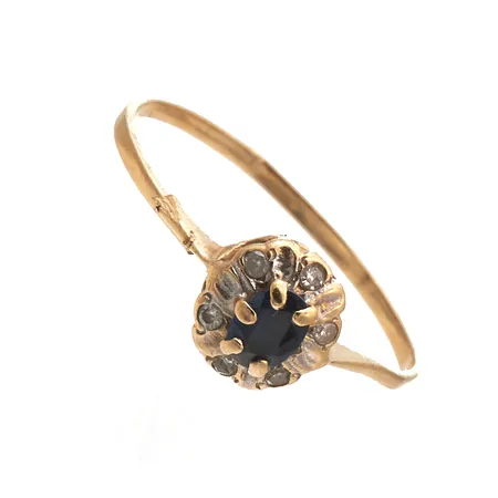 Viallinen kivisormus, 585br,  Paino: 0,8 g