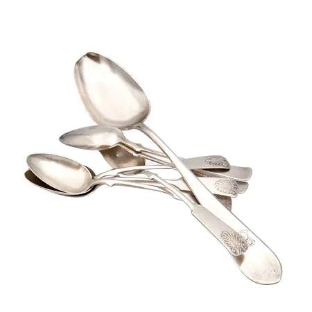 Lusikoita, osa viallisia ja kaiverrettuja, 813, Paino: 128,1 g