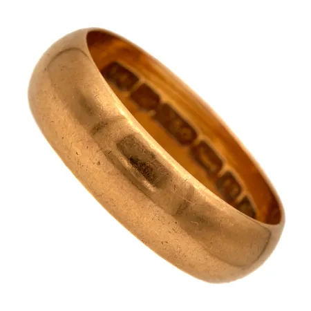 Sileä sormus kaiverrettu koko 17½, vuodelta 1962, 750, Paino: 4,6 g