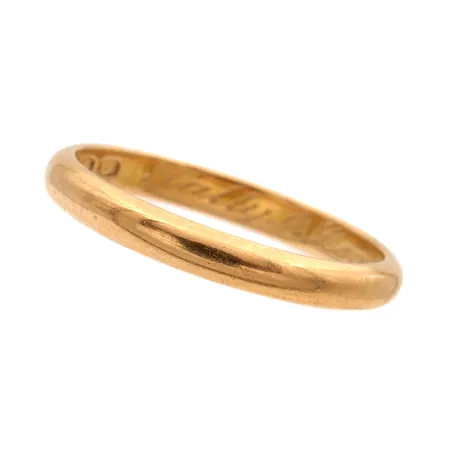 Sileä sormus, koko 17½, kaiverrettu, 750, Paino: 2,7 g