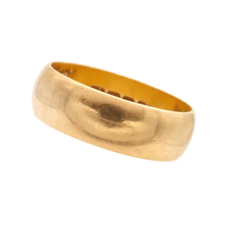 Sileä sormus, koko 19, kaiverrettu, 750, Paino: 6,8 g
