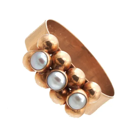 Helmisormus, kaiverrettu, koko 19, 585br,  Paino: 3 g