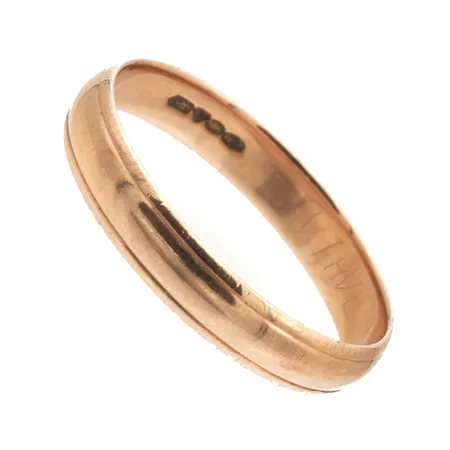 Sileä sormus, kaiverrettu, koko 19½, 585,  Paino: 2,7 g