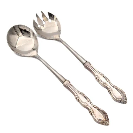 Salaattiottimet, Diana, pituus 257mm, kaiverrettu, 830br, Paino: 171,5 g