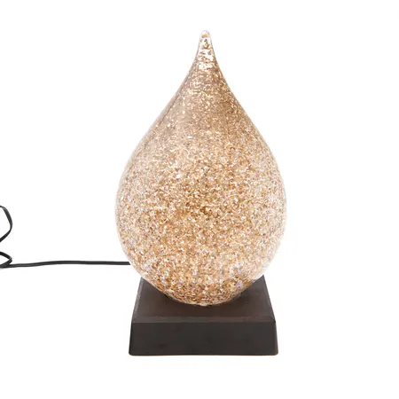 Lasikoriste valokannalla Bergdalahyttan, Drop Treasure 2021, Limited Edition, 135/299, korkeus kannalla 23cm (ilman 20cm), käsinpuhallettu. Ei lähetetä