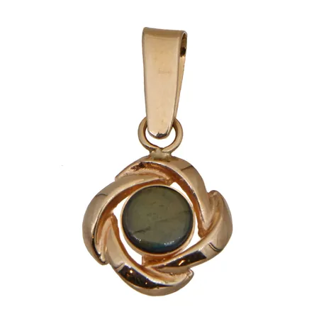 Spektroliitti-riipus, korkeus 21mm, 585br, Paino: 0,8 g