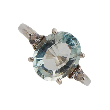 Kivisormus, koko 18¼, 925br, Paino: 2,8 g