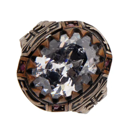 Kivisormus, koko 19½, 925br, Paino: 13,6 g