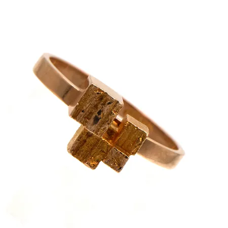 Sormus Lapponia, Kultatorni, Björn Weckström, vuodelta 1968, koko16¼, 585, Paino: 2,8 g