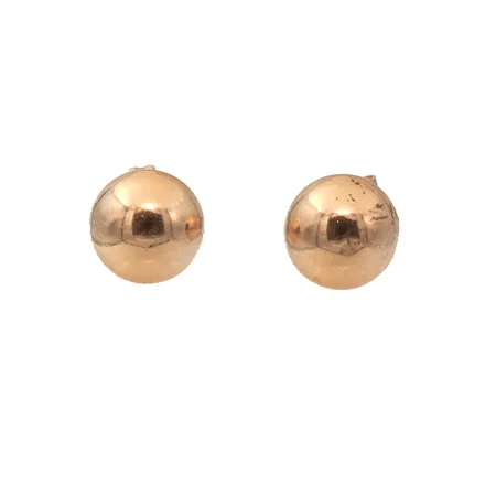 Korvanapit, toinen tausta hopeaa 830, Ø 7 mm, 585br, Paino: 1,4 g