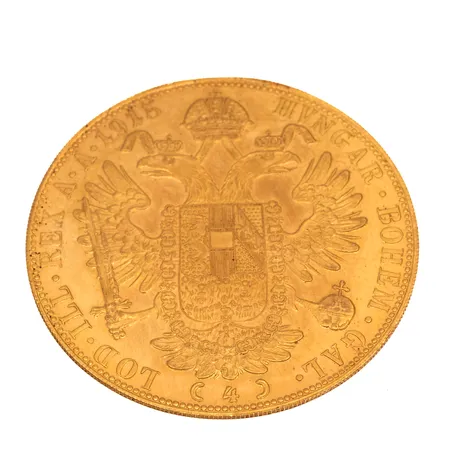 Kultaraha Frans Josef I, 4 dukaattia, Itävalta-Unkari, 1915, 986, Paino: 14 g