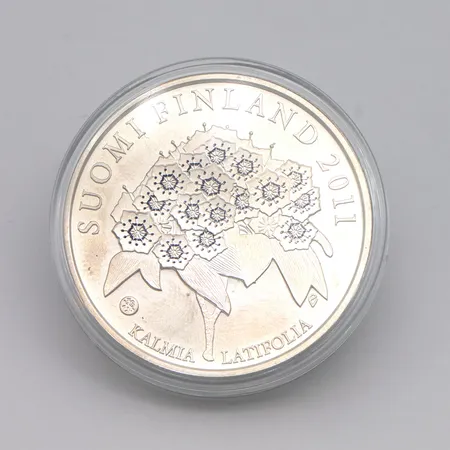 Juhlaraha, Pehr Kalm, Eurooppalaiset tutkimusmatkailijat 2011, nimellisarvi 10 euroa, 925, Paino: 17,2 g