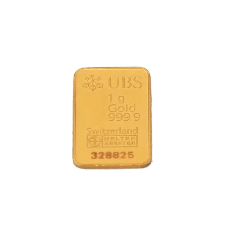 Kultaharko, UBS, 328825, 9999, Paino: 1 g