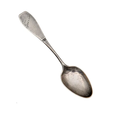 Kahvilusikka, kaiverrettu, pituus 117mm, 813, Paino: 10,5 g