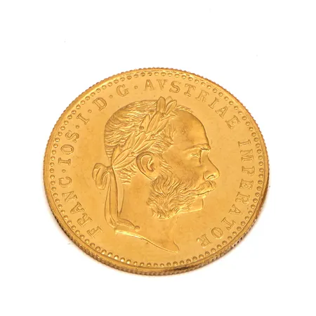 Kultaraha Frans Josef I, 1 dukaatti, Itävalta-Unkari, 1915, 986, Paino: 3,5 g
