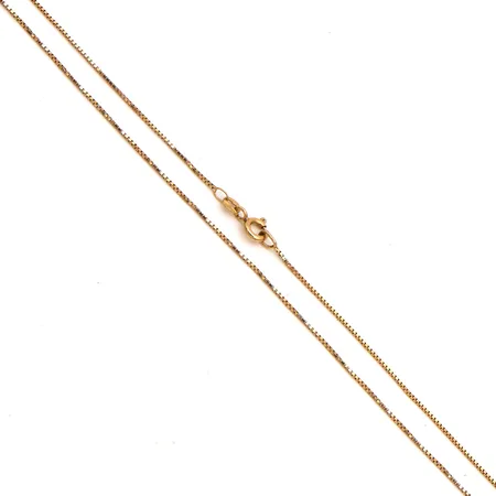 Venetsia-kaulaketju, käytön jälkiä, pituus 50cm, 585, Paino: 2,3 g