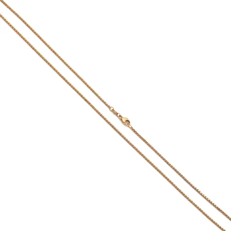 Papukaulaketju, pituus 45cm, leveys 1mm, 750, Paino: 6 g