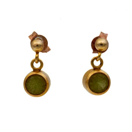 Kivikorvakorut, korkeus 12mm, 585br,  Paino: 1,1 g