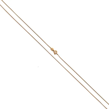 Panssarikaulaketju, pituus 49cm, leveys 1mm, 585, Paino: 1,6 g