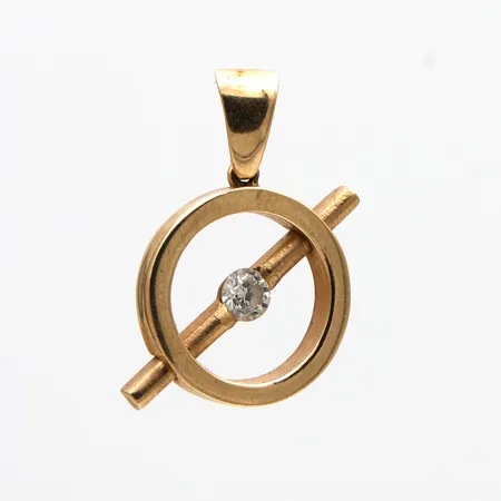 Timanttiriipus 1xn0.25ct, korkeus 25mm, 585, Paino: 5,3 g