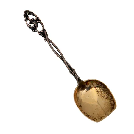 Suolalusikka, kaiverrettu, pituus 105mm, 813, Paino: 7,4 g
