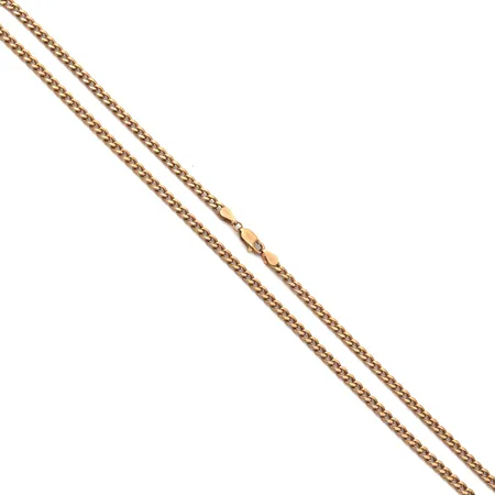 Panssarikaulaketju, pituus 45cm, leveys 3mm, ontto, 585, Paino: 7 g