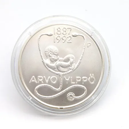 Juhlaraha Arvo Ylppö ja lääketiede, 2012, nimellisarvo 10 euroa, 925, Paino: 25,9 g