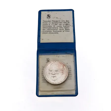 Juhlaraha, Urho Kekkonen 1981, nimellisarvo 50mk, 500, Paino: 19,9 g
