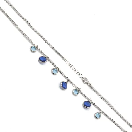 Kivikaulakoru, pituus 42-44cm, leveys 2mm, Kultajousi Oy, 925br, Paino: 5,3 g