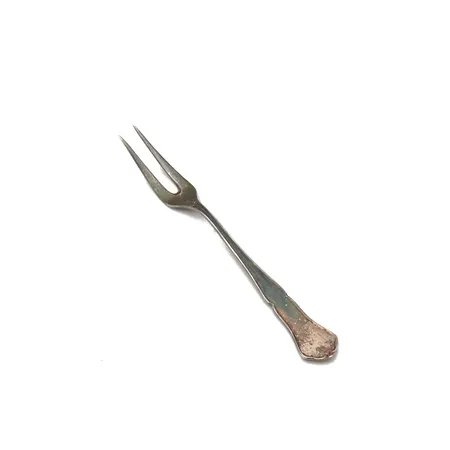 Leikkelehaarukka, Chippendale, pituus 126mm, kaiverrettu, 830, Paino: 12,7 g