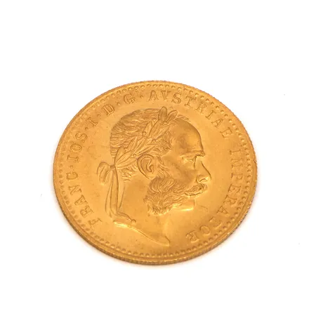 Kultaraha Frans Josef I, 1 dukaatti, Itävalta-Unkari, 1915, 986, Paino: 3,5 g