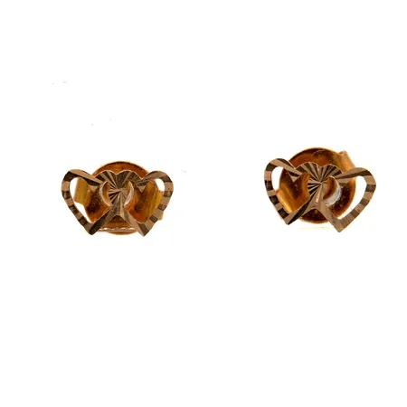 Korvakorut, ei taustoja, mitat 7x4mm, ei leimoja, 585, Paino: 0,3 g
