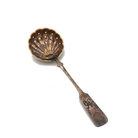 Sirotinlusikka, Musla, kaiverrettu, pituus 165mm, 813, Paino: 32,5 g