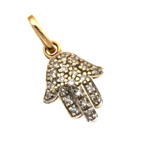 Timanttiriipus 18xn.0.005ct, korkeus 18mm, 585, Paino: 0,8 g