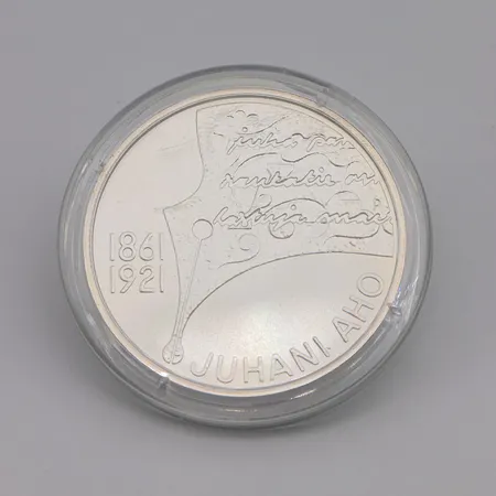 Juhlaraha, Juhani Aho ja suomalainen kirjallisuus, 2011, nimellisarvo 10 euroa, 925, Paino: 25,4 g