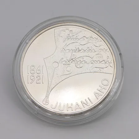Juhlaraha, Juhani Aho ja suomalainen kirjallisuus, 2011, nimellisarvo 10 euroa, 925, Paino: 25,7 g