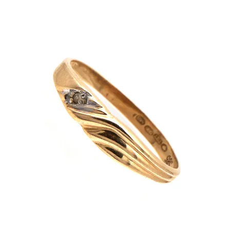 Timanttisormus 1xn.0.005ct, koko 16, 585, Paino: 0,9 g