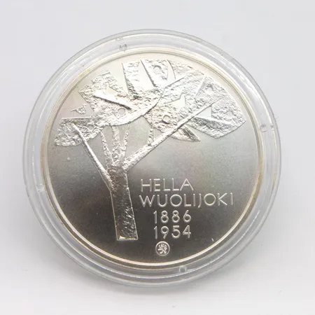 Juhlaraha, Hella Wuolijoki, 2011, nimellisarvo 10 euroa, 925, Paino: 26 g