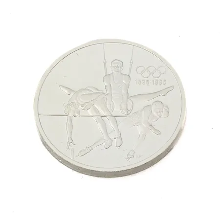 Olympiaraha, 100th Anniversary of the Olympics, Citius Altius Fortius, nimellisarvo 15 Dollaria, 925, Paino: 33,6 g